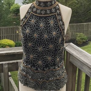 Vintage Mark & John by Gopal beaded top